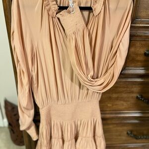 Ramy Brook Smocked Detail Mini Dress Tunic